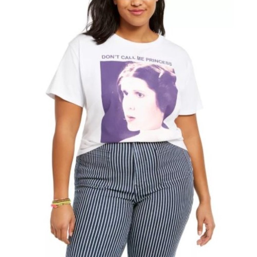 Star Wars Don't Call Me Princess Cropped TShirt 2X